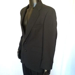 Traje Blazer Chaqueta Chaqueta Blazer de Lana Negra de 2 Botones Talla 40 Abrigo Regular EE. UU. M - Imagen 1 de 12