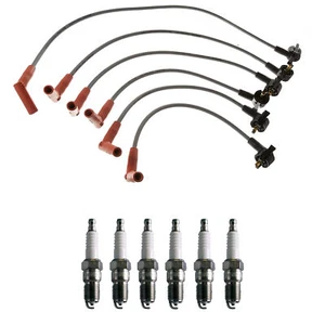 Denso Wire Set 8mm & 6 U-Groove Design Spark Plugs 0.060 Kit For Ford 4.0L V6 - Picture 1 of 1