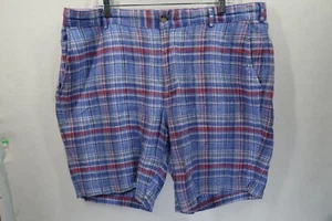 Peter Millar Mens Size 38X8 Flat Front ColorfulPlaid Shorts Golf Beach Casual - Picture 1 of 9