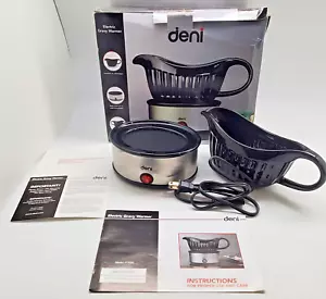 Deni Gravy Scalda Barca Salse Sciroppo Tuffi e Topping Ceramica Nera, Elettrico - Foto 1 di 3