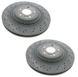 Genuine OEM Pair Set of 2 Rear Disc Brake Rotors For MB W222 S550 Maybach S600 - Picture 1 of 1