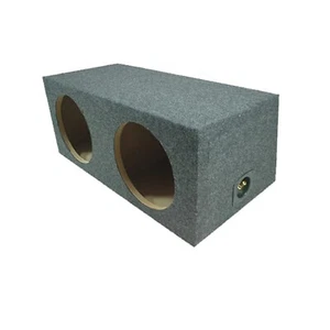 Car Audio Dual 15" Sealed Subwoofer Rear Angle Sub Box Enclosure 3/4" MDF Wood - Picture 1 of 4