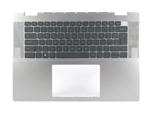 Genuine Dell Inspiron 16 7630 2-in-1 Palmrest UK Layout £ Backlit Keyboard R8N57 - Picture 1 of 4