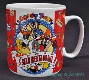 Looney Tunes Mug 5 Star Restaurant Jumbo Large Cup Tweety Daffy Duck Bugs Bunny - Picture 1 of 1