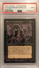 1994 Magic The Gathering MTG LEGENDS Chains of Mephistopheles PSA 9 MINT RARE