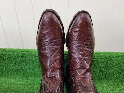 10 D ⭐ VINTAGE ⭐ TONY LAMA ⭐ EL REY ⭐ ALLIGATOR ⭐ RARE ⭐ CUSTOM ⭐ EXOTIC BOOTS - Image 1 of 4