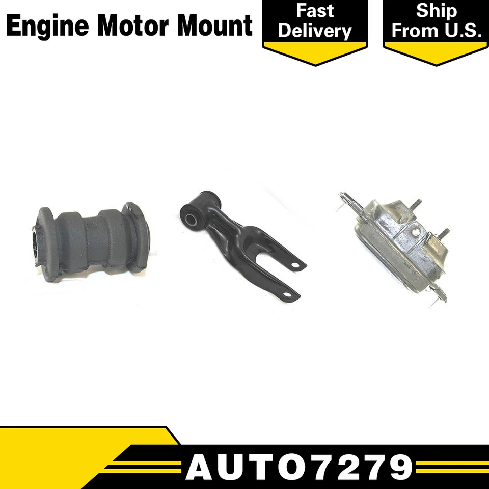 Juego de 3 montajes de motor DEA para 04-07 GRAND PRIX 3,8 L sobrealimentado Foto 1 de 4