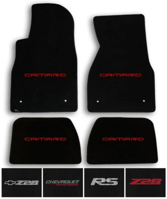 Lloyd Carpet 4pc Floor Mats for 1993-2002 Chevrolet Camaro - Choose Color & Logo - Image 1 of 4