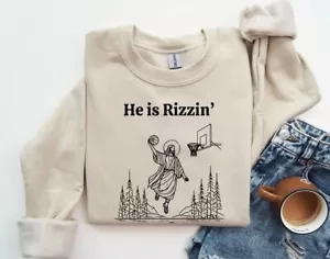 Felpa He Is Rizzin' / Pasqua divertente / Y2K Meme / Felpa Dank Meme - Foto 1 di 6