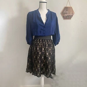 Amanda Uprichard Silk & Lace Dress Size 20 - Picture 1 of 7
