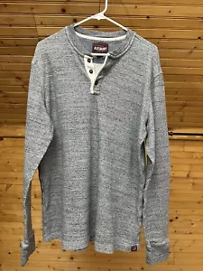 Knit Thermal Soft Comfortable 3 Button Henley L/S Alesbury Gray XL Tall EUC - Picture 1 of 7