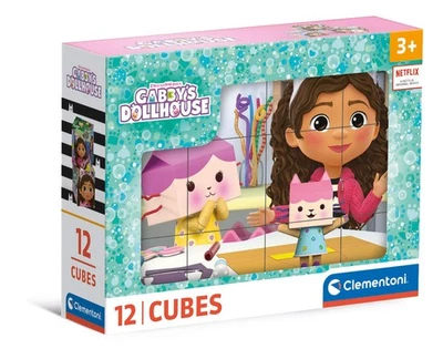 Clementoni- Gabby's Dollhouse Dollhouse-12 Pezzi Bambini 3 Anni, Cartoni Animati - Immagine 1 di 4