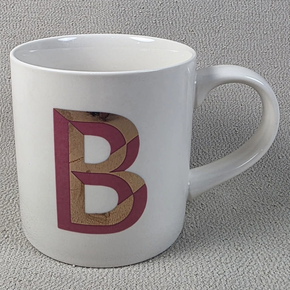 Opalhouse Stoneware 16oz Monogram Initial "J" Pink & Rose Gold Coffee Mug