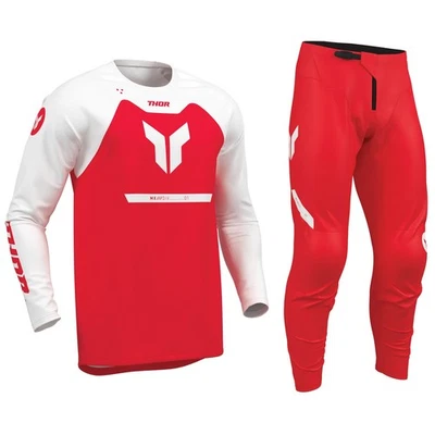 Pantalones Y Jersey De Motocross Thor Ridemode - Menace Rojo - Imagen 1 de 4