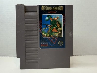 Commando (Nintendo Entertainment System, 1986) Tested Working - Image 1 of 4