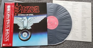 SAXON - 'Wheels Of Steel' Japan LP, obi & Insert - Picture 1 of 1