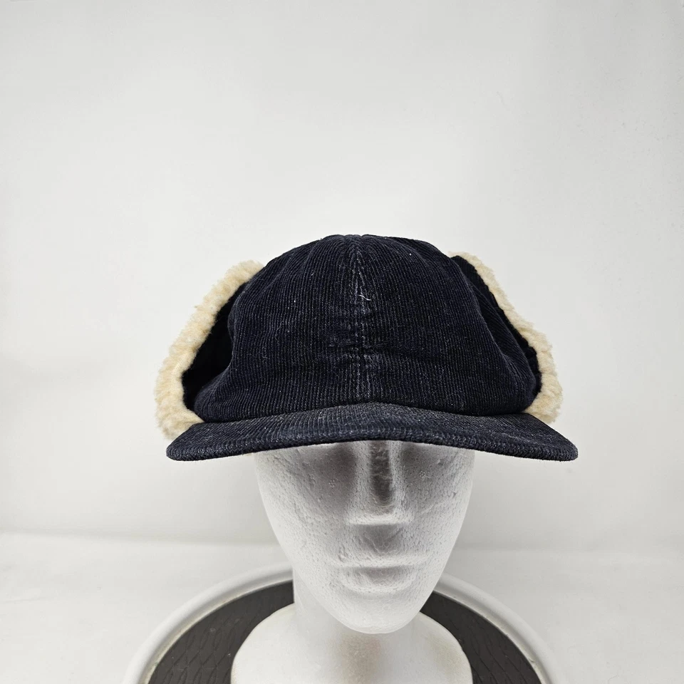 Hecho en EE. UU. Gorra Ajustada Para Hombres X-Grande Azul Marino Pana Sherpa Oreja Solapa Trampa Foto 1 de 4