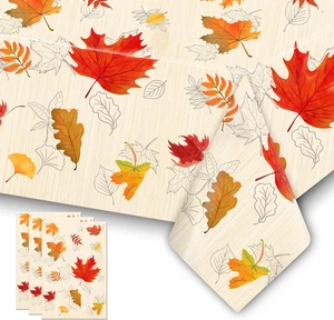 3 Kaminsims Plastico Desechables para impermeables hoja arce accion de gracias - Bild 1 von 12