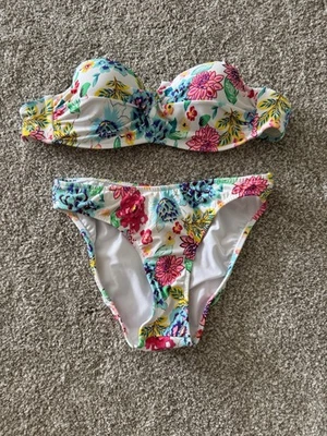 Conjunto Bikini Venus Blanco Floral Nuevo Sin Etiquetas Foto 1 de 4