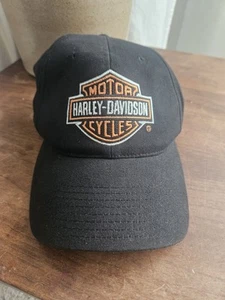 Gorra Harley Davidson Adulto Negra Snapback Annco Logo Motociclista Núcleo Años 90 Y2K - Imagen 1 de 5