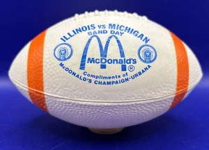 McDonalds Illinois Michigan Band Day 5.5" Mini Promo Fútbol con Jefe Illiniwek - Imagen 1 de 8