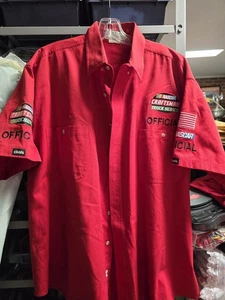 Nascar Craftsman Truck Series Red Official Dress  Shirt  Large - Picture 1 of 1