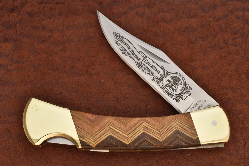 CUCHILLO JUMBO DE MADERA SECCIONAL NAHC VINTAGE CAMILLUS NUEVA YORK EE. UU. (27250) Foto 1 de 4