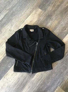 CHAQUETA DE NIÑA TALLA GRANDE DE MUDD NEGRA CON CREMALLERA - Imagen 1 de 5