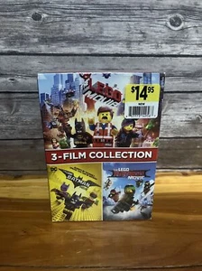 NEW Lego 3 Film Collection Lego Movie, Lego Batman & Ninjago Sealed - Picture 1 of 3