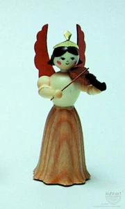 Violin Concert Angel German Erzgebirge Wood Christmas Figurine Made in Germany - Picture 1 of 1