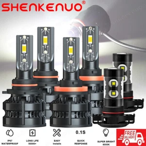 LED for 2007-2013 GMC Sierra 1500 2500 LED Headlight Fog Light Bulbs 6000K White - Picture 1 of 20