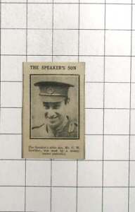 1915 The Speakers Elder Son Mr CW Lowther Sued By A Money Lender