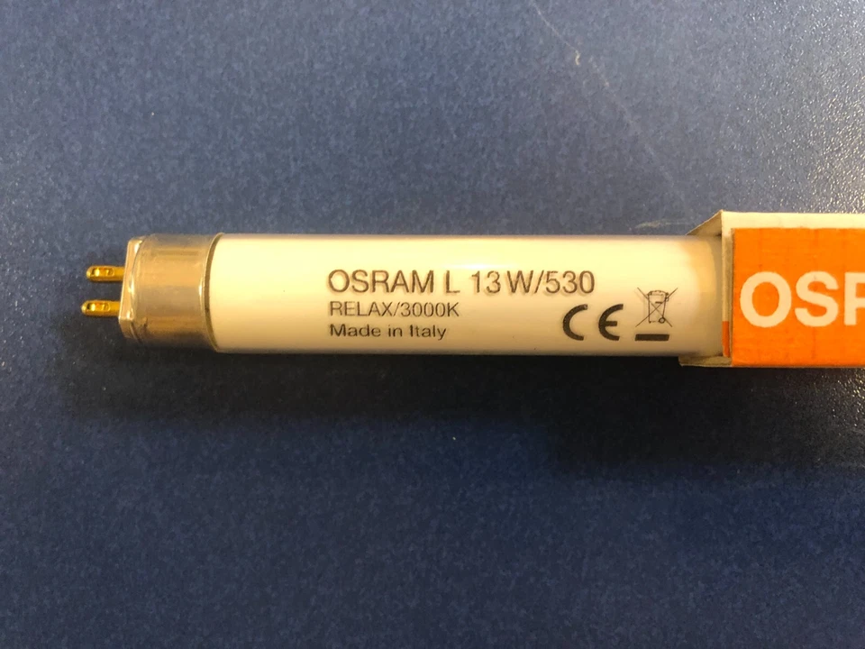 OSRAM Leuchtstofflampen 13W/530 RELAX Leuchtstoffröhre T5 Durchmesser 16 x 517mm - Bild 1 von 3