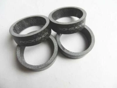 Espaciador de auriculares de fibra de carbono RockShox 15 mm X 4 piezas para MTB EN DH Foto 1 de 2
