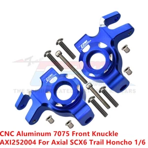 Aluminum Front Steering Cup AXI252004 For AXIAL 1/6 SCX6 JEEP JLU WRANG LER 4WD - Picture 1 of 11