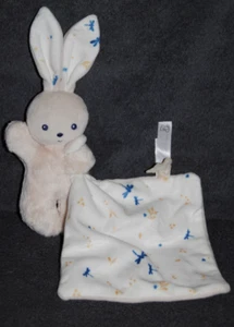 🍀Halbflaches Kuscheltier Hase KALOO Taschentuch weiß bedruckt Blatt Zustand NEU - Bild 1 von 2