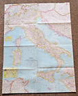 Vintage National Geographic Map - Italy 1961 - 48cm x 63cm