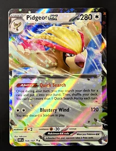Pidgeot ex 164/197 Pokemon TCG Scarlet & Violet Obsidian Flames Double Rare Holo - Picture 1 of 2
