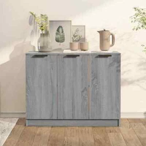 Sideboard Buffet Storage Cabinet Drawers Shelf Kitchen Cupboard Hallway Wood - Picture 1 of 36