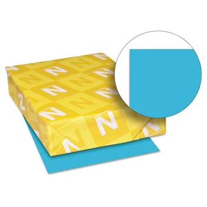 Neenah Paper Astrobrights Colored Card Stock 65 lb. 8-1/2 x 11 Lunar Blue 250 - Picture 1 of 4