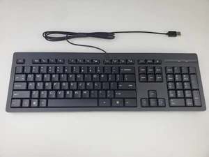 HP USB Wired Desktop 320K Keyboard - Picture 1 of 3