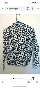 Philosophy Soft White/ Black Mock Sweater. Very Cute! - Picture 1 of 3