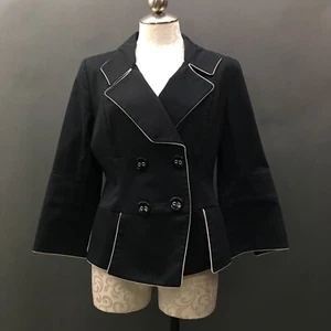 Anne Fontaine Cypria, Black, Size: 40 / US 10 98% cotton and 2% elastane, lined - Picture 1 of 10