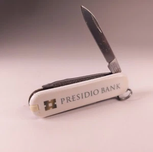 PRESIDO BANK 10 YEAR ANNIVERSARY Victorinox Swiss Army Classic SD White 58mm - Picture 1 of 5