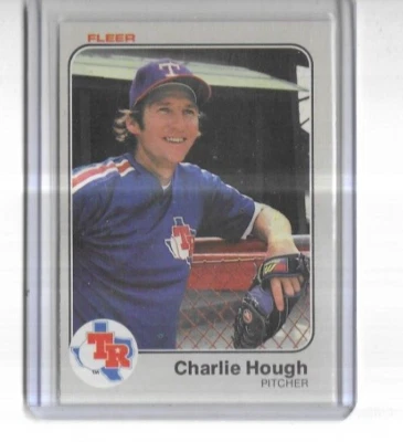 1983 Fleer #570 Charlie Hough Texas Rangers - Image 1 of 2