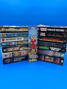 Lot of 14 Sci-Fi/Fantasy Paperback Novels - L. Ron Hubbard, Jerry Pournelle, etc - Picture 1 of 18
