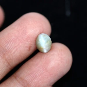 Sri Lanka Mined 1.79 Ct 100%Natural Chrysoberyl Cats eye 7 x 6 mm Loose Gemstone - Picture 1 of 22