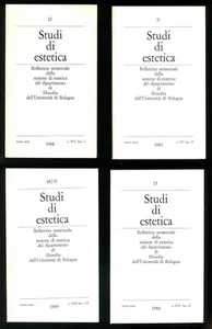 Studi di estetica Luciano Anceschi 2° serie n. 1 - 15 1982 1989 12 volumi - Imagen 1 de 6