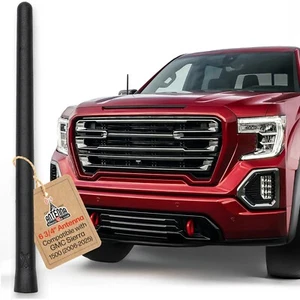 Short Antenna fits GMC Sierra 1500 - (2006-2026) 6 3/4" SHORT ANTENNA MAST - Picture 1 of 13