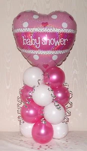 BAMBINA DOCCIA - GENDER REVEAL - SENZA ELIO - DISPLAY DECORAZIONE TAVOLO PALLONCINO - Foto 1 di 6